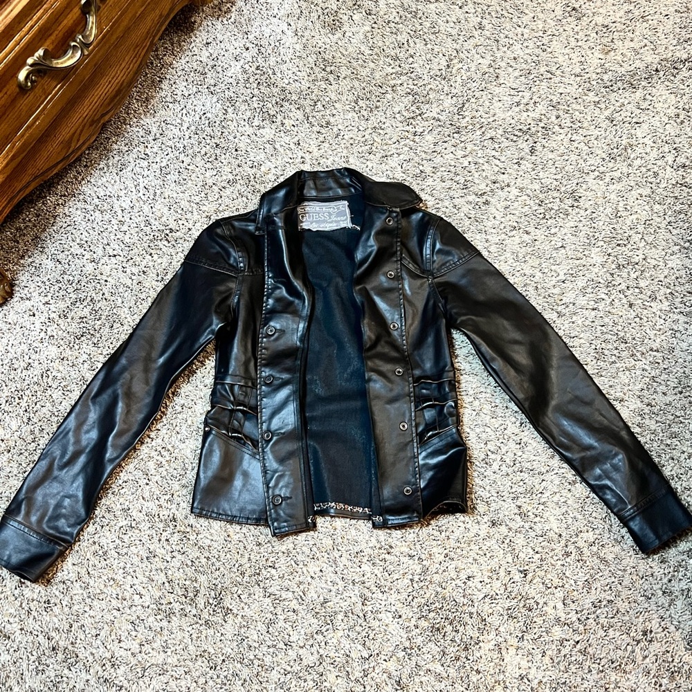 GUESS Faux Leather Jacket